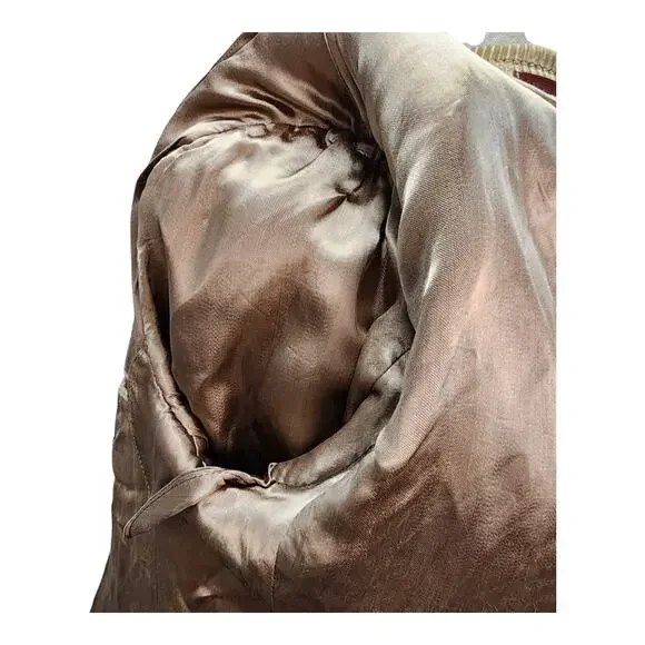 Vintage Collage Hall Blazer Mens 39R Brown Corduroy Sport Jacket Elbow Patches - Picture 10 of 16